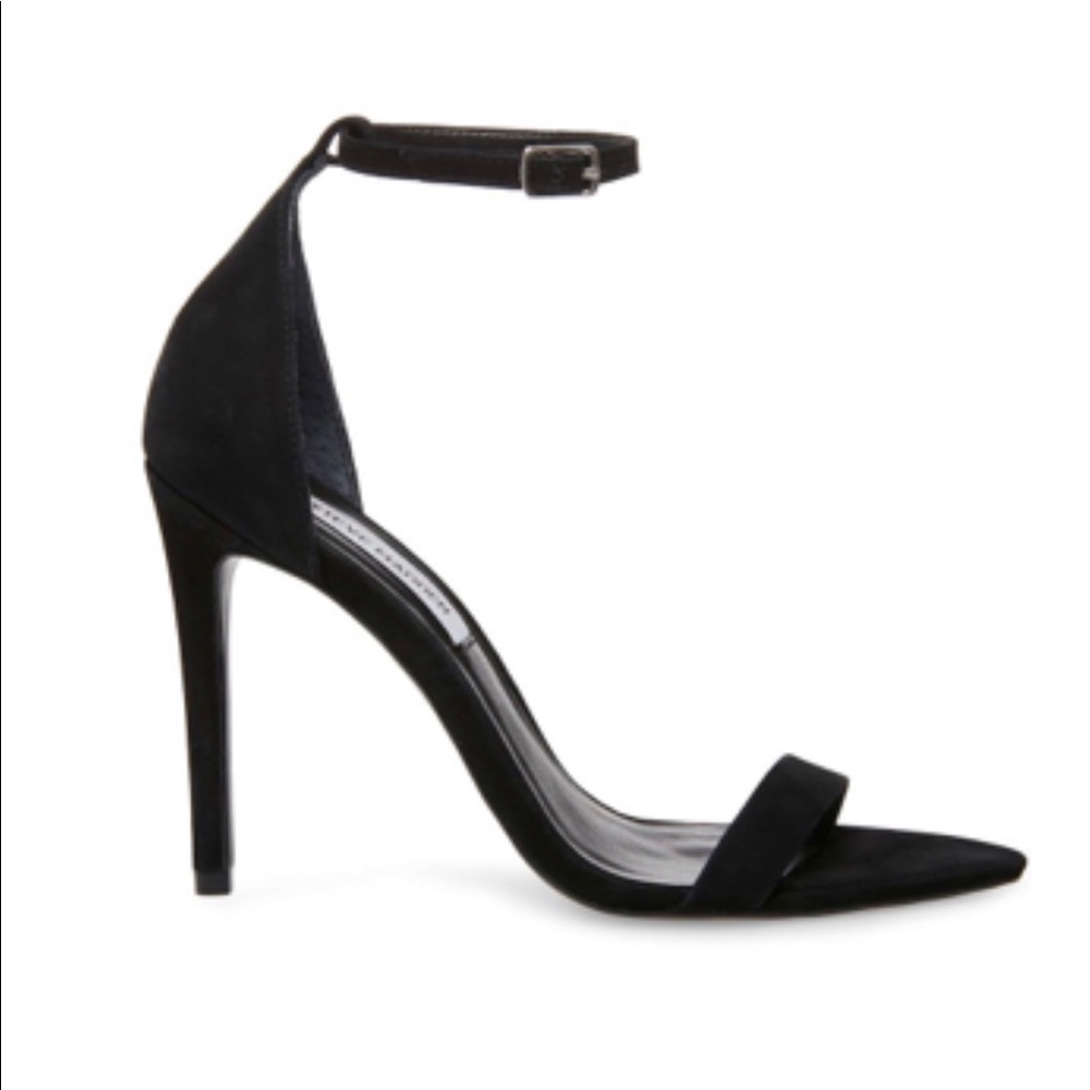 Steve Madden Black Nubuck Heel - Picture 2 of 5
